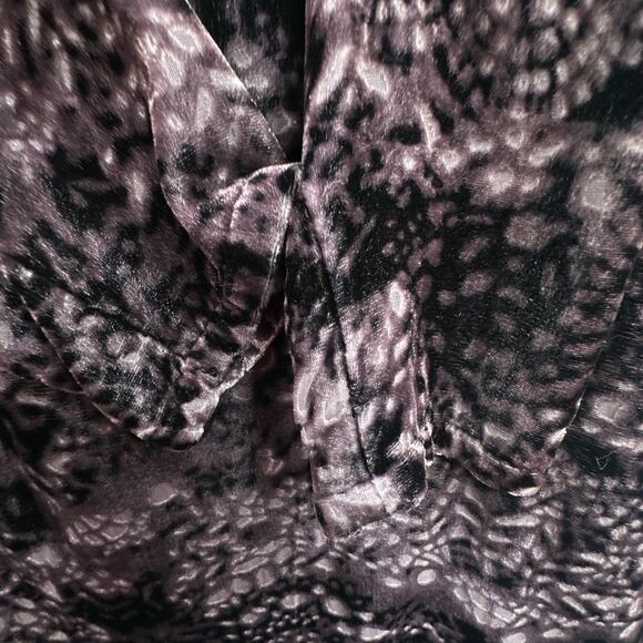 J Jill Dress S P Black Velvet Burnout Party Holiday NYE Mod Whimsigoth Cocktail - Picture 7 of 16